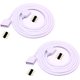 thumbnail image 1 of 2 uds Cable de extensión de 2m tira LED RGB Cable de extensión para tira LED Cable expansor de 4 pines conector conector LED a rayas, blanco, 1 of 4