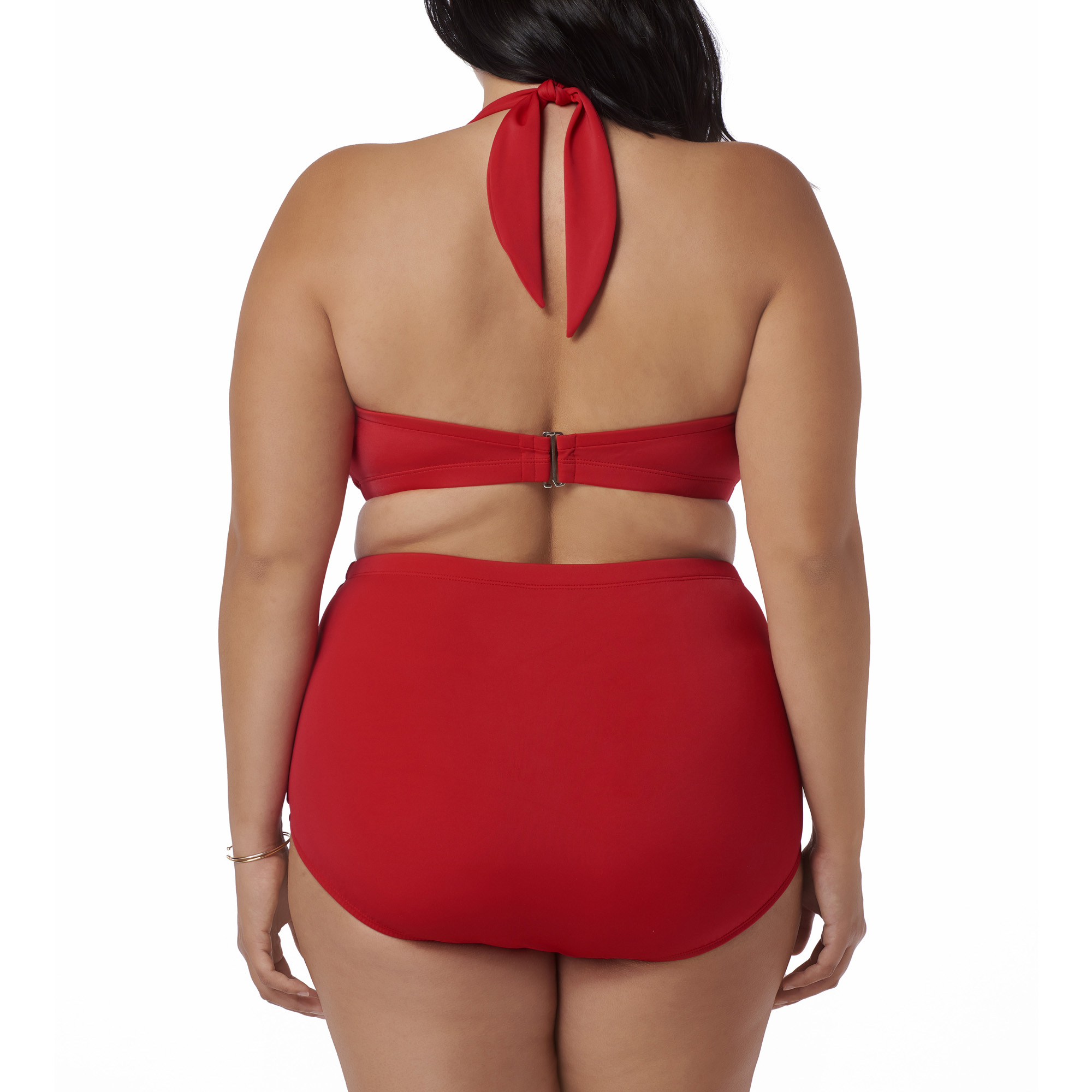 Catalina Women's plus-size slimming high-waisted bikini two-piece swimsuit set - image 2 of 2