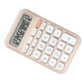 thumbnail image 4 of Calculadora de bolsillo de 12 dígitos, calculadora de bloc de notas, calculadora para estudiantes, oficina, color leche y té., 4 of 12