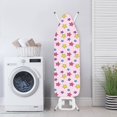 thumbnail image 4 of HELLHERO Quick Install Ironing Board Covers Non Stick Elastic Edge 15x54 Inch Easy to Fold Stars, Pink, 4 of 6