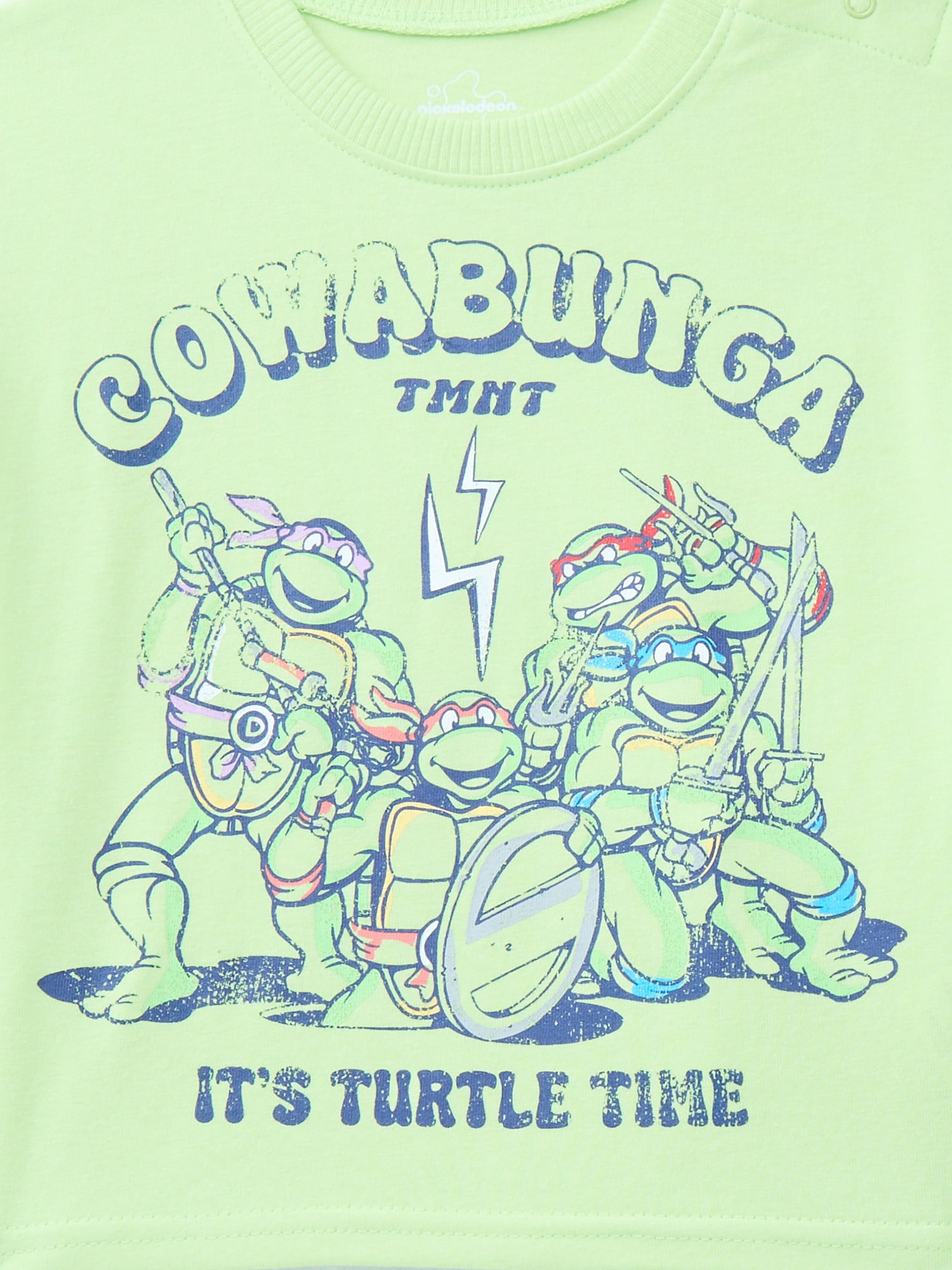 Teenage Mutant Ninja Turtles Baby Boys Short Sleeve Graphic Tee and Shorts Set, 2-Piece, Sizes 0/3M-24M