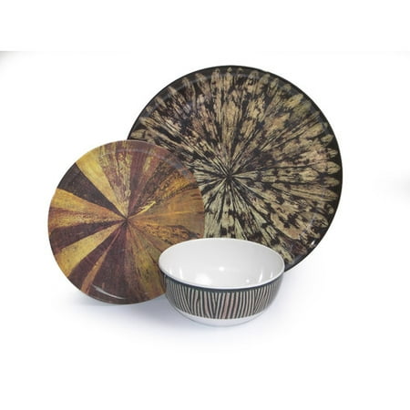 Tribal Pattern Dinnerware | island way melamine tribal 3 piece place setting service Tribal Pattern Dinnerware | island way melamine tribal 3 piece place setting service
