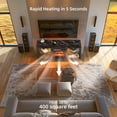 thumbnail image 5 of BREEZEHEAT 58-Inch Electric Fireplace TV Stand with 18-Inch Fireplace, Modern Entertainment Center, Black, 5 of 9