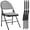 Dark Gray(4 Pcs), variant on Twister.CK Folding Chairs 4 Pack, Metal Foldable Chair with Cushion and Non-Slip Feet Pads, Linen Party Chairs, for Meeting Room, Dining Room, Dark Gray