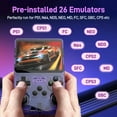 thumbnail image 3 of ZYTKWT R36S Handheld Game Console, 3.5-inch IPS Screen, 20,000+ Games, 20+ Emulators, 128GB Purple, 3 of 12