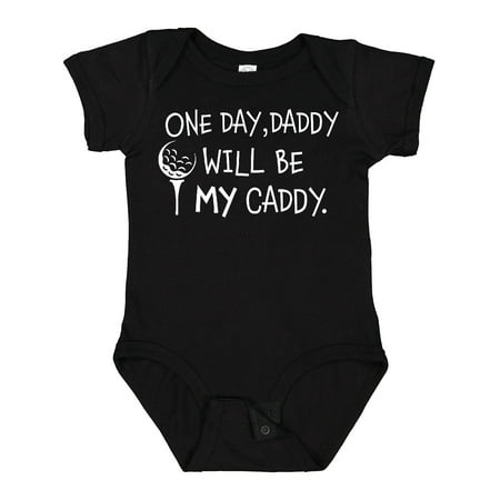 

Inktastic One Day Daddy Will Be MY Caddy- Kids Golfing Gift Baby Boy or Baby Girl Bodysuit
