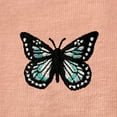thumbnail image 2 of Dalix Butterfly Embroidered Cotton Relaxed Fit Short Sleeve Crewneck Tee Shirt Women in Terracotta M Medium, 2 of 5