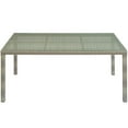 thumbnail image 6 of Modway Conduit 5 Piece Outdoor Patio Wicker Rattan Dining Set in Light Gray Gray, 6 of 7