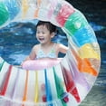 thumbnail image 1 of CTIRCHIU Lot de 1 Roue à Eau Ronde Gonflable pour Ramper Jeu d'Eau Extérieur Rouleau en PVC, 1 of 8
