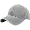 thumbnail image 1 of LinYooLi Retro Solid Baseball Cap for Women Men Trendy Denim Feel Soft Adjustable Skullcap Hats All Season Casual, 1 of 5