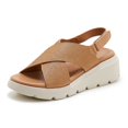 thumbnail image 4 of IUJSOY Sandales pour Femmes à Plateforme Compensée Chaussures de Marche Confort Assise Plantaire à Brides Croisées Chaussures de Plage, 4 of 9