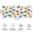thumbnail image 3 of White Cartoon Cute Dinosaurs Pattern Bathroom Rugs Mat,Non Slip Microfiber Bathroom Rug,Rubber Backing,Soft Bathroom Mats for Bathroom Floor,Tub and Shower,60x24in(150x60cm), 3 of 5