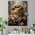thumbnail image 4 of Qisvanset 12x16 Inch Frog Prince Watercolor Canvas Wall Art, Whimsical Fairy Tale Girl Nursery Room Decor, 4 of 8