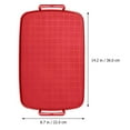 thumbnail image 4 of CIMAXIC Heat Resistant Microwave Oven Silicone Plate Lightweight Unbreakable Tray,14.17"X8.46"X0.79", 4 of 5