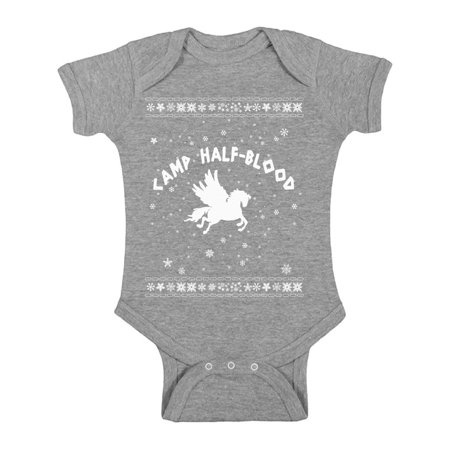 

Awkward Styles Ugly Xmas Baby Outfit Bodysuit Christmas Camp Half-Blood Romper