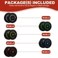 thumbnail image 4 of FlexWave Olympic Rubber Bumper Plates Set, 2-Inch Weight Plates, 20LB–350LB Options for Powerlifting, Cross Training & Home Gym Workout, 4 of 8