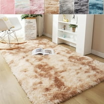 SAYFUT Large Tie Dye Area Rug, Soft Silky Smooth Carpet Fluffy Tie Dye Area Rug for Home Kids Bedroom Dormitory Decor Chair Cover Seat Pad Sofa Bedside Anti-Slip Shaggy Throw Rug, 5 Sizes 6 Colors