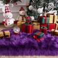 thumbnail image 4 of YJ.GWL Soft Fluffy Rugs Faux Sheepskin Area Rug for Living Room Bedroom Plush Carpet Nursery Floor Mat Home Decor,2'x4',Purple, 4 of 6