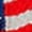 Blue, variant on Women's Knit Loose Fit Crop American Flag Cap Sleeve Tops Crew Sweater for Daily Wear White S