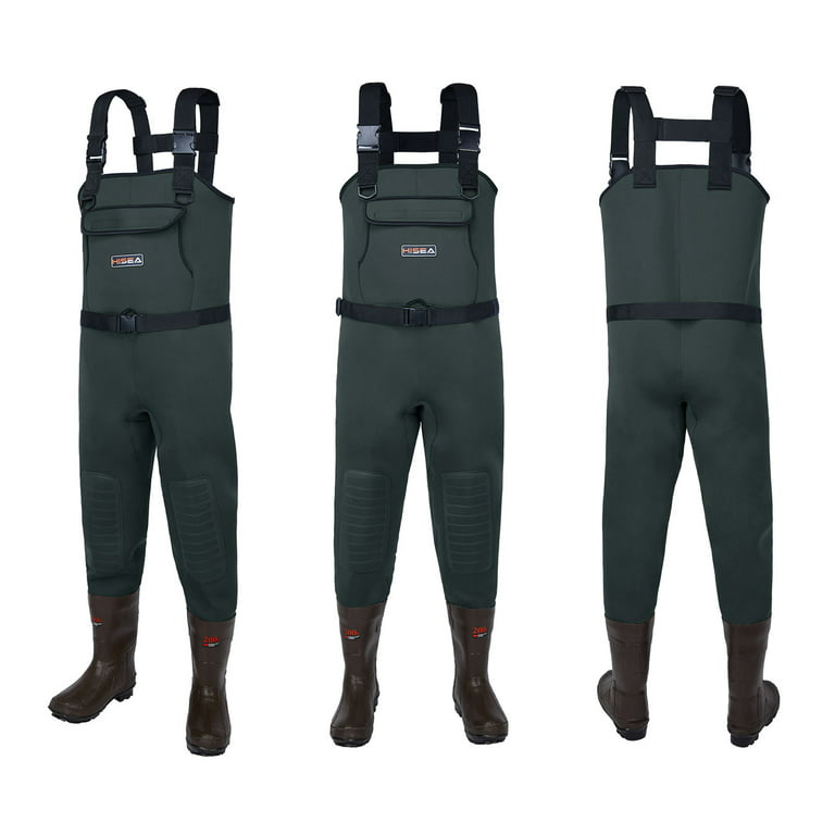  HISEA Hunting Waders, Neoprene Chest Waders for Men with 800G  Insulated Boots Waterproof Neoprene Bootfoot Waders : Sports & Outdoors