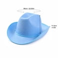 thumbnail image 4 of Halloween Classic Western Wide Brim Felt Cowboy Hat, Halloween Costume Accessory, Versatile Headwear for Western Themed Party, Role Play and Festive Gathering A, 4 of 9