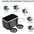 thumbnail image 2 of Caja de almacenamiento para reposabrazos de coche con 2 portavasos - 2024 Nuevo organizador entre asientos de coche con portavasos, reposabrazos universal para coche (negro), 2 of 5