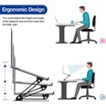 thumbnail image 4 of Support d'Ordinateur Portable en Aluminium, Support Ergonomique Réglable pour Ordinateur Portable, Support de Rehausseur Compatible avec Air, Pro, Dell, HP, Lenovo Plus d'Ordinateurs Portables 10-15.6 Pouces, Noir - Noir, 4 of 8