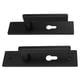 thumbnail image 2 of Puerta cómoda universal negra Locksets del apretón para la puerta Puerta Handleset de la aleación de aluminio fácil instalar, 2 of 8