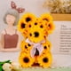thumbnail image 5 of Muñeco de oso de girasol para decoración de jardín, enano de girasol de verano, decoración de Acción de Gracias, 5 of 6