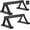 Black 2, variant on Wood push up bars Parallettes bars Anti-slip Handstand Bars for Calisthenics, Fitness, Floor workouts Solid Wood with Sturdy Metal Bracket, Support 500 lbs