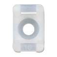 thumbnail image 4 of Brock 100 Piece Set Screw Fixing White .6" x .4" One Hundred Cable Tie Mounts, 4 of 9