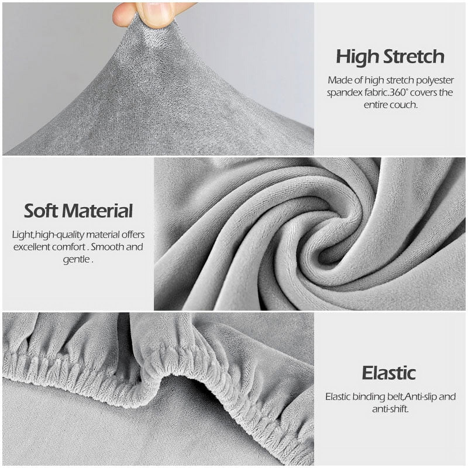 CHUNTIAN Velvet Recliner Sofa Cover Elastic Armchair Chair Covers Lazy Boy Relax Reclining Sofa Seat Cover For Living Room 1/2/3/4 Seats