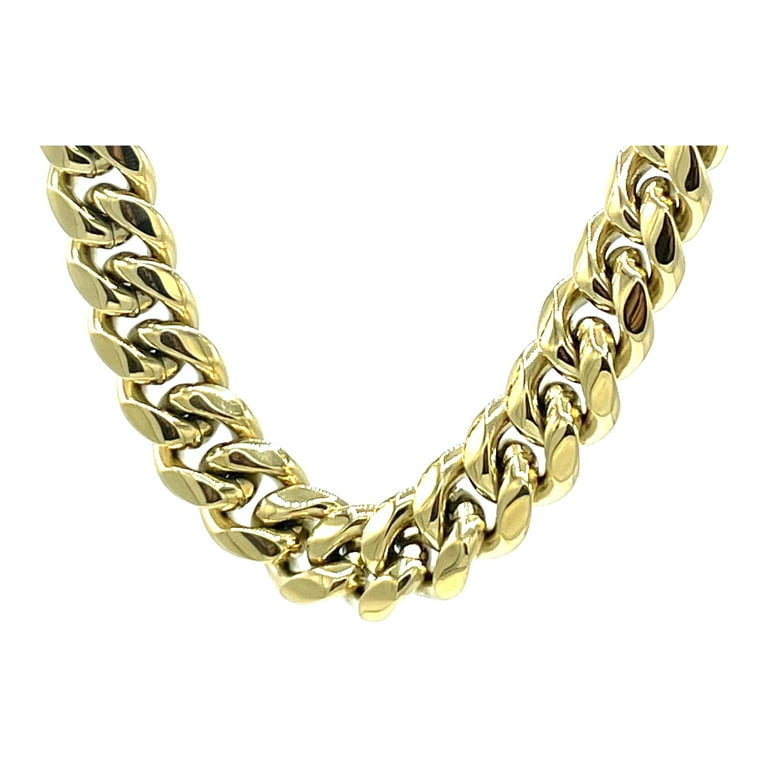 Solid Gold Cuban Link Necklace 14K - 18K