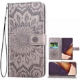thumbnail image 1 of Galaxy Note 20 Ultra Case, Genuine Leather Note 20 Ultra Wallet Flip Cover Case with Credit Card Slots, Magnetic Closure, Stand, Shock Absorbing Case Compatible with Note 20 Ultra - Black, 1 of 5