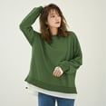 thumbnail image 2 of WEAIXIMIUNG Sweatshirts à Col Rond pour Femmes, Designs Mignons, Sweatshirts Décontractés à Manches Longues, Tunique Légère à Col Rond, Pulls d'Automne, 2 of 6