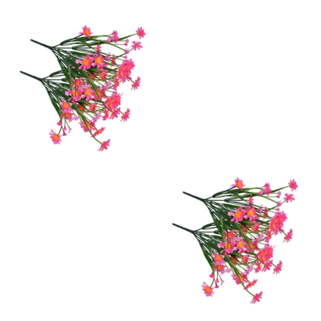 Ramo de flores artificiales Billuyoard plantas falsas de plástico 2Conjunto Rosa