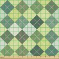 thumbnail image 2 of Ambesonne Plaid Fabric by the Yard Upholstery, Traditional Argyle Green, 1 Yard, Multicolor, 2 of 5