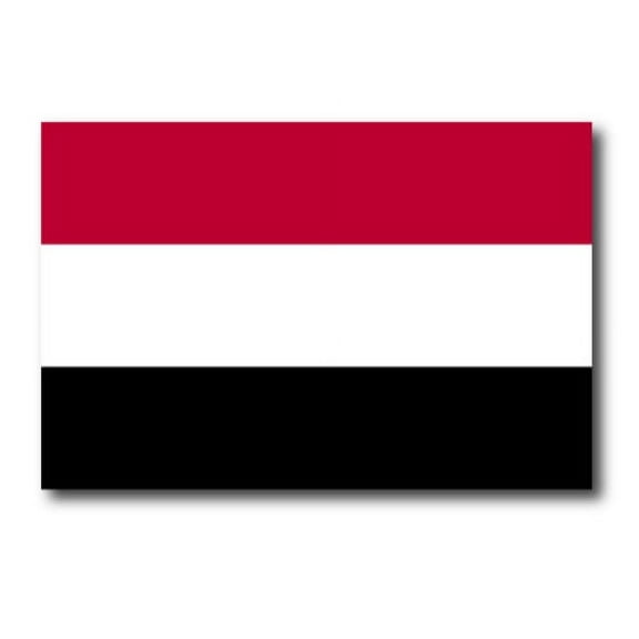 Magnet Me Up Yemen Yemeni Flag Vinyl Automotive Magnet Decal, 4x6 Inches