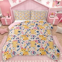 Castle Fairy 2-Piece Twin Kawaii Cats Pink Flowers Comforter Set