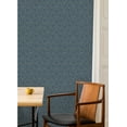 thumbnail image 4 of Advantage Gautier Blue Tessellate Wallpaper, 4 of 4