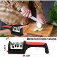 thumbnail image 3 of RyNova 4-Stage Professional Kitchen Knife Sharpener - Portable Ceramic Whetstone & Manual Steel Sharpening Tool, 3 of 8