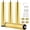 Gold, variant on 4-Pack 3 Inch Black Furniture Cabinet Metal Cylinder Risers Legs M8 Screw in Support Foot for Bed Dresser Bathroom Cabinet Coffee Table Feet Extensions