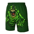 thumbnail image 5 of Ghostbusters Green Men's Beach Shorts Swim Trunks Casual Quick Dry Board Shorts Swimwear with Mesh Lined and Pockets, 5 of 8