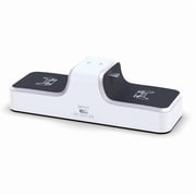 Dual Charger for PS5 Controller, Slim, White