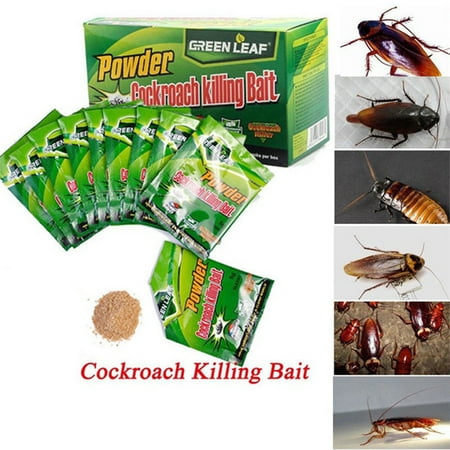 - iLH Mallroom 50pcs Effective Powder Cockroach Killing Bait Roach Killer Pesticide Insecticide