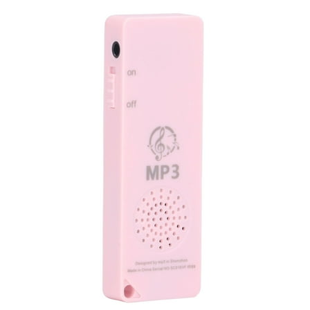 MP3 Player Lossless Sound Quality Multifunctional Portable Support 64GB Memory Card Mini MP3 for Students Pink