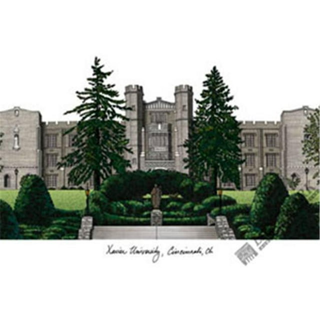 Xavier UniversityCampus Images Lithographie Imprimée
