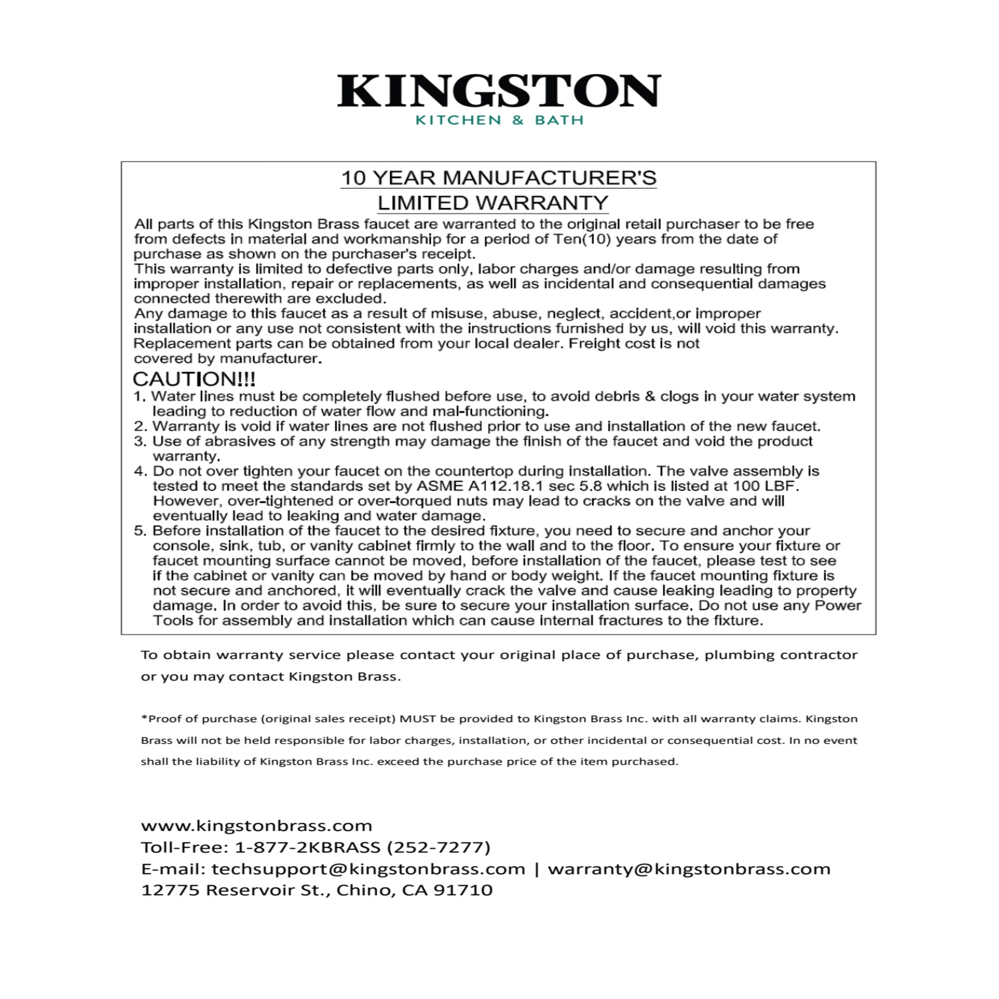 Kingston Brass KS8125ZX Millennium Double-Handle 3-Hole Wall Mount Bathroom Faucet in Oil Rubbed Bronze