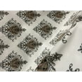 thumbnail image 3 of Decora Furnishings Damask Motif Design Velvet Fabric for Upholstery Drape Craft Fabric By Yard Blue, 3 of 4