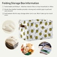 thumbnail image 5 of GZHJMY Flying Bumble Bees Foldable Canvas Storage Bin, Sturdy Fabric Storage Basket with Handles, Storage Cube Box for Organizing Shelf Nursery Toy Closet 2PCS#879, 5 of 7